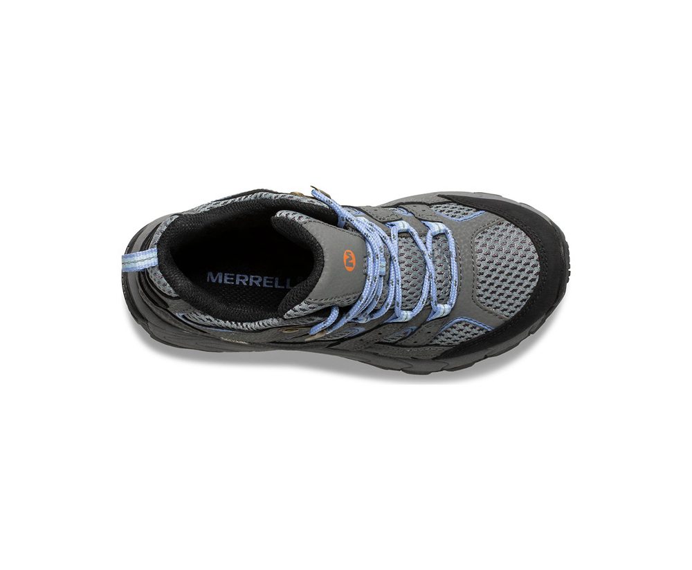 Merrell Hiking Shoes Grey - Moab 2 Mid Waterproof - Kids 18GUVDPWE